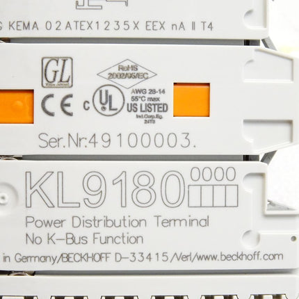 Beckhoff KL9180 Potenzialverteilungsklemme - Maranos.de