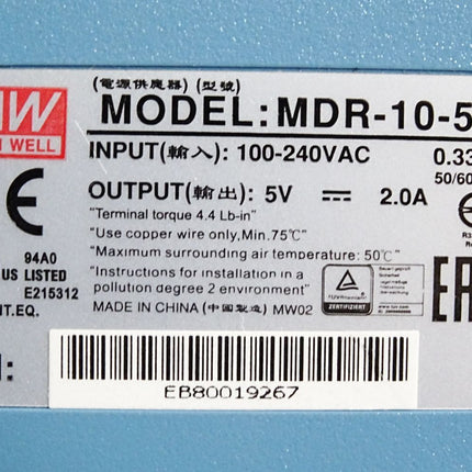MW Mean Well MDR-10-5 Hutschienen-Netzteil - Maranos.de