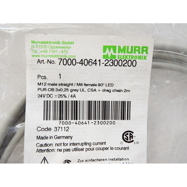 Murr Elektronik Kabel 7000-40641-2300200 / Neu OVP - Maranos.de