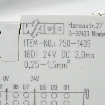 Wago 750-1405 16-Kanal-Digitaleingang - Maranos.de