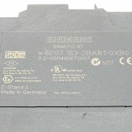 Siemens 6ES7153-2BA81-0XB0 Simatic S7 6ES7 153-2BA81-0XB0 E:02 - Maranos.de