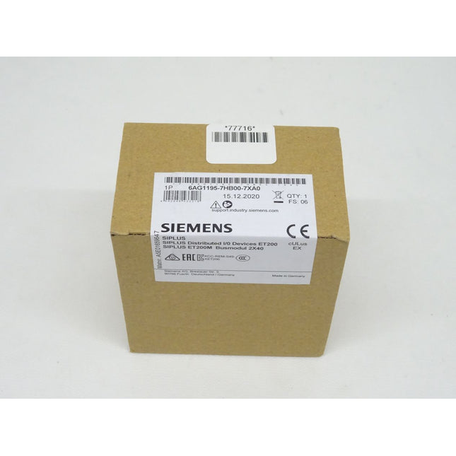 Siemens 6AG1195-7HB00-7XA0 Siplus 6AG1 195-7HB00-7XA0 NEU-OVP versiegelt - Maranos.de