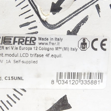 Frer C15UNL Energy Meter 230V / Neu OVP - Maranos.de