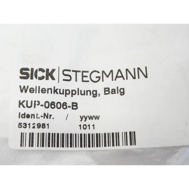 Sick Wellenkupplung, Balg KUP-0606-B / 5312981 / Neu OVP - Maranos.de