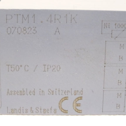 Siemens Landis&Staefa 070823 / PTM1.4R1K - Maranos.de