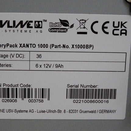 Online USV Systeme BatteryPack XANTO 1000 X1000BP / Neu OVP - Maranos.de