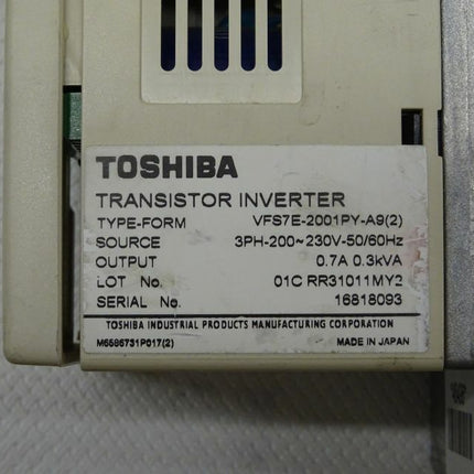 Toshiba VFS7E-2001PY-A9 Transistor Inverter - Maranos.de