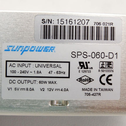 Sunpower SPS-060-D1 706-021R / Neuwertig OVP - Maranos.de