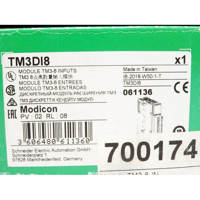 Schneider Modicon TM3DI8 Digitales Eingangsmodul / Neu OVP - Maranos.de