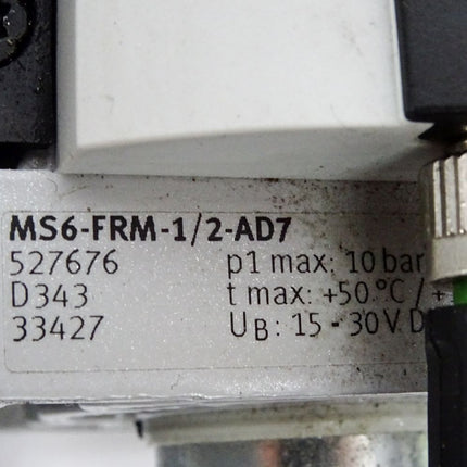 Festo Druckaufbau- und Entlüftungsventil 548715 MS6-SV-1/2-E-10V24-AG 527676 MS6-FRM-1/2-AD7 MS6-FRZ 549337 - Maranos.de