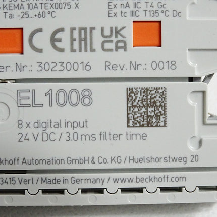 Beckhoff EL1008 Rev.0018 digitale Eingangsklemme - Maranos.de