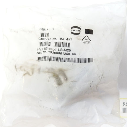 Harting Han 6B-asg1-LB-M20 / 19300061250 / Neu OVP - Maranos.de