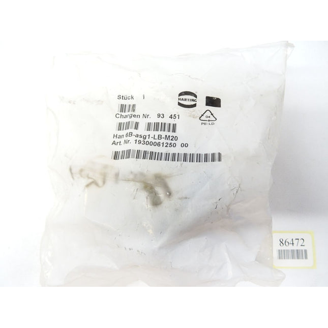 Harting Han 6B-asg1-LB-M20 / 19300061250 / Neu OVP - Maranos.de
