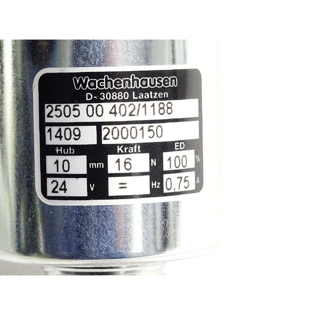 Wachenhausen 2505 00 402/1188 250500402/1188 2000150 10mm 16N 24V 0,75A / Neu - Maranos.de