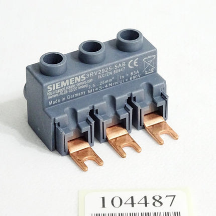 Siemens 3RV2925-5AB 3-Phasen-Einspeiseklemme - Maranos.de