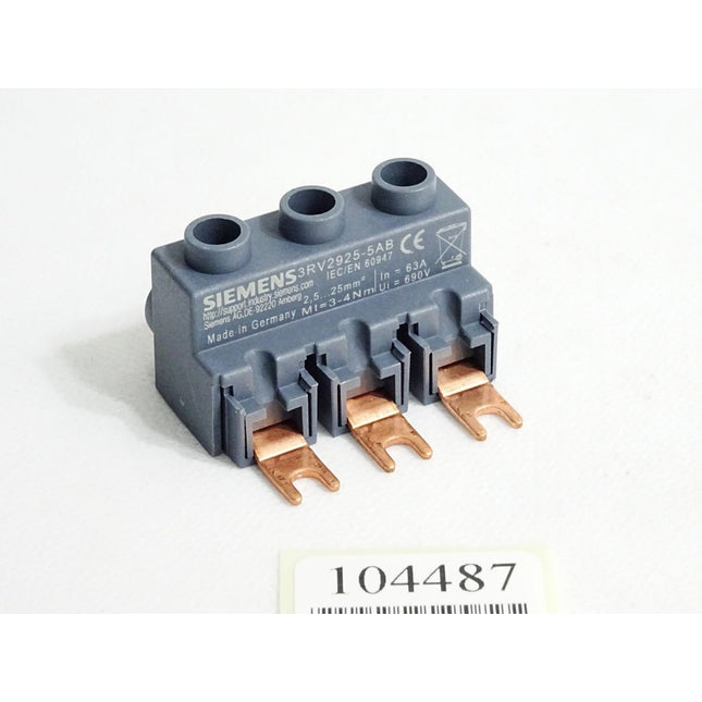Siemens 3RV2925-5AB 3-Phasen-Einspeiseklemme - Maranos.de