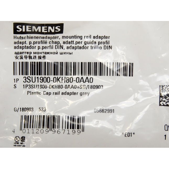Siemens Hutschienenadapter 3SU1900-0KH80-0AA0 / Neu OVP - Maranos.de