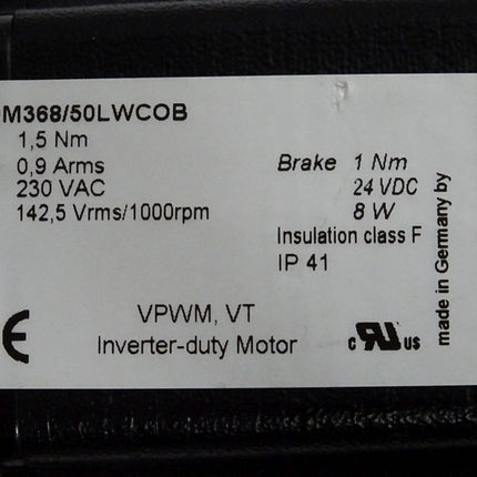 Berger Lahr Schrittmotor VRDM368/50LWCOB 1000rpm VRDM 368/50 LWC OB - Maranos.de