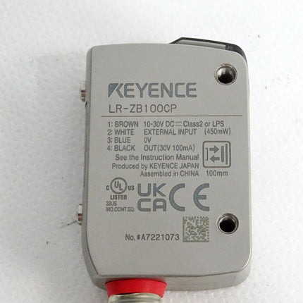 Keyence LR-ZB100CP Abstandsbasierter Lasersensor / Neu - Maranos.de