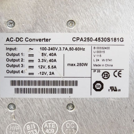 Power One AC-DC Converter CPA250-4530S181G 250W - Maranos.de