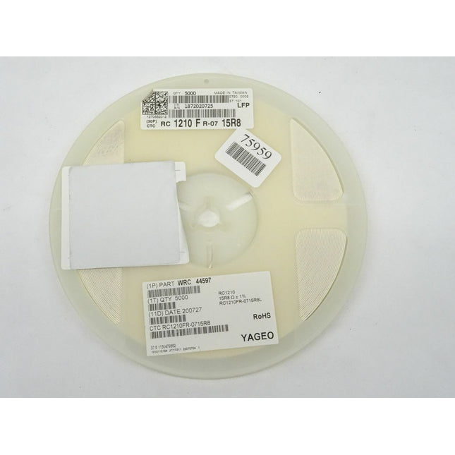 5000x YAGEO WRC44597 / RC1210 / 15R8 // Widerstände - Maranos.de