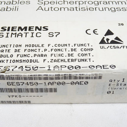 Siemens 6ES7450-1AP00-0AE0 6ES7 450-1AP00-0AE0 / Neu OVP versiegelt - Maranos.de