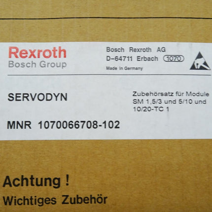 Bosch Servodyn Zubehörsatz für Module SM1.5/3 und 5/10 und 10/20-TC 1 / 1070066708-102 / Neu - Maranos.de