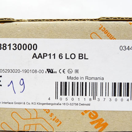 Weidmüller AAP116LOBL / 1988130000 / Inhalt : 19 Stück / Neu OVP - Maranos.de