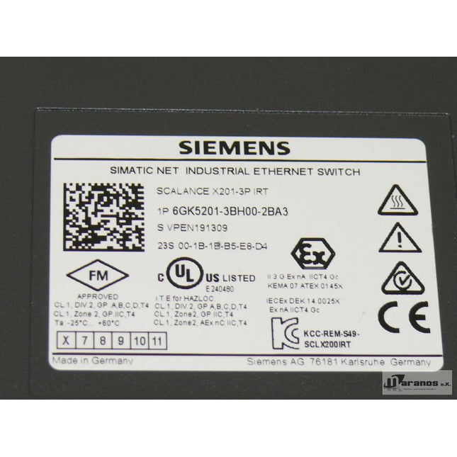 Siemens 6GK5201-3BH00-2BA3 Scalance X201-3P IRT 6GK5 201-3BH00-2BA3 E:06 - Maranos.de