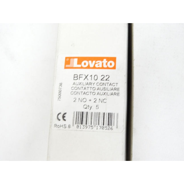 Lovato BFX10 22 / 2NO+2NC / Inhalt : 5 Stück / Neu OVP - Maranos.de
