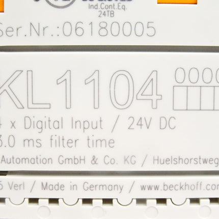 Beckhoff KL1104 digitale Eingangsklemme - Maranos.de