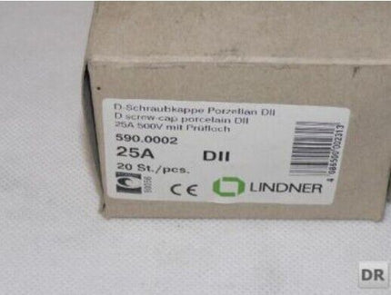 LINDNER 590.0002 // Schraubkappe Porzellan // 25A // 500V - Maranos.de