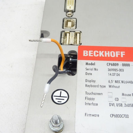 Beckhoff CP6809-0000-0000 6,5" Industrie Panel - Maranos.de