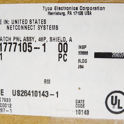 AMP Tyco Electronics 1777105-1 MRJ21 Patchpanel 48fach 19 Zoll Server / Neu OVP - Maranos.de