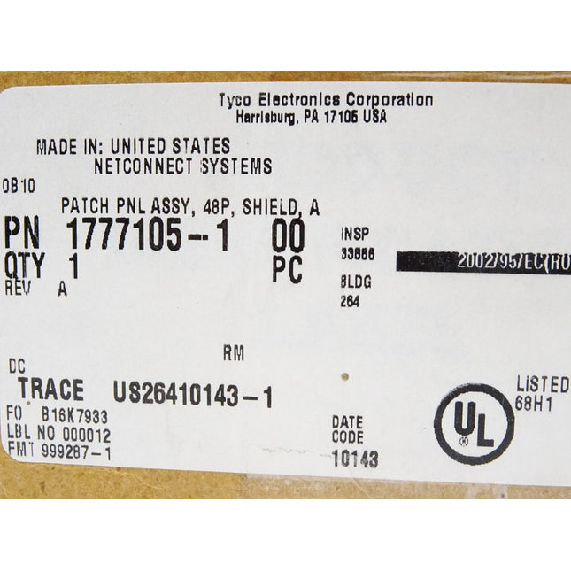 AMP Tyco Electronics 1777105-1 MRJ21 Patchpanel 48fach 19 Zoll Server / Neu OVP - Maranos.de