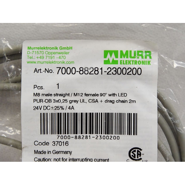 Murr Elektronik Kabel 7000-88281-2300200 / Neu OVP - Maranos.de