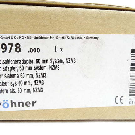 Wöhner 32978 .000 Sammelschienenadapter / Neu OVP - Maranos.de