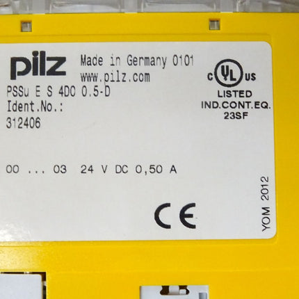 Pilz PSSu E S 4DO 0.5-D 312406 + 312623 - Maranos.de