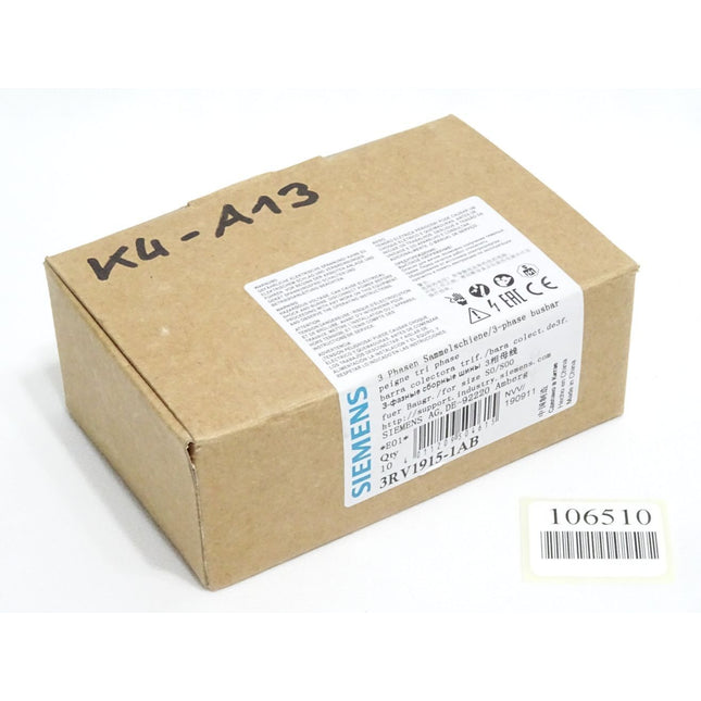Siemens 3RV1915-1AB Sammelschiene / Inhalt:7 Stück / Neu OVP - Maranos.de