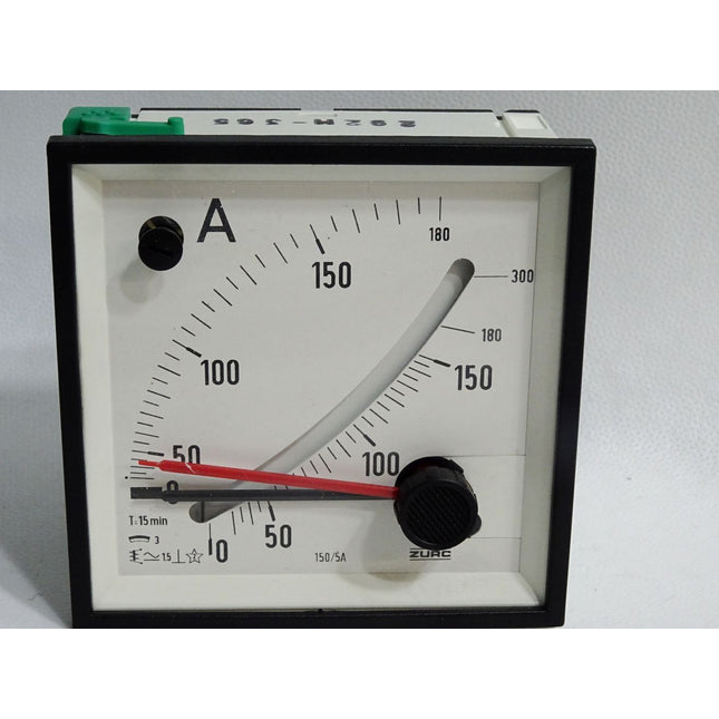 Zurc Amperemeter 150/5A T=15min Bimetallstrommesser mit Schleppzeiger und Dreheisenmesswerk - Maranos.de