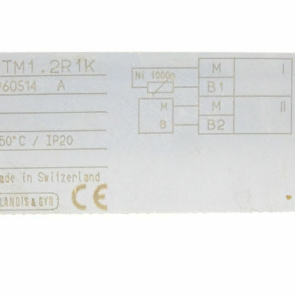 Landis & GYR PTM1.2R1K Messwertmodul & Terminal 960514 A - Maranos.de