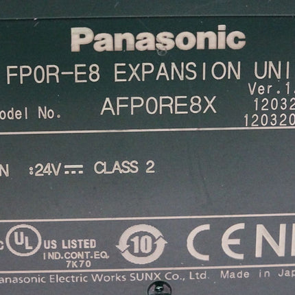 Panasonic Expansion Unit FP0R-E8 AFP0RE8X - Maranos.de