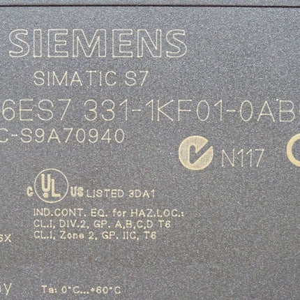 Siemens 6ES7331-1KF01-0AB0 6ES7 331-1KF01-0AB0 - Maranos.de