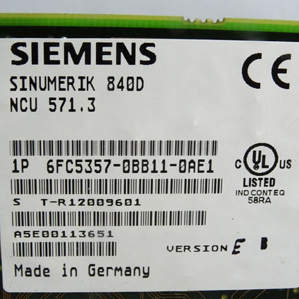 Siemens NCU571.3 Sinumerik 840D 6FC5357-0BB11-0AE1 Version E - Maranos.de