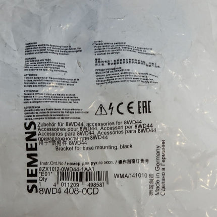 Siemens 8WD4408-0CD Zubehör für 8WD44  / Neu OVP - Maranos.de