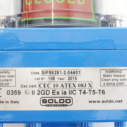 Soldo controls Switchbox SIF86281-2-04401 / Neu OVP - Maranos.de