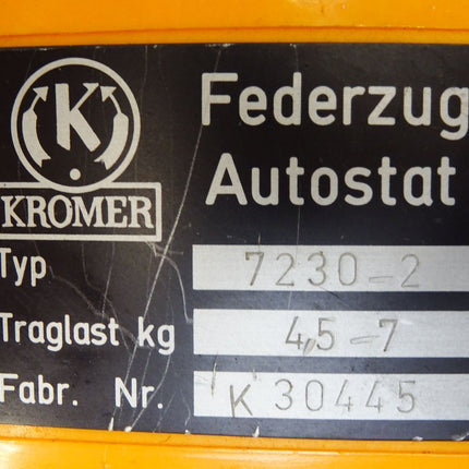 Kromer Balancer Federzug Autostat 7230-2 4.5-7Kg 2m - Maranos.de
