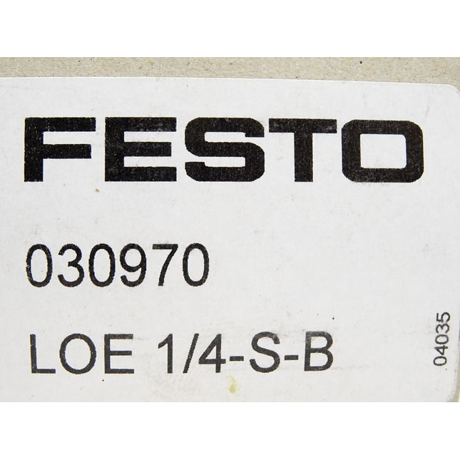 Festo 030970 LOE1/4-S-B LÖ-1/4-S-B / Neu OVP - Maranos.de