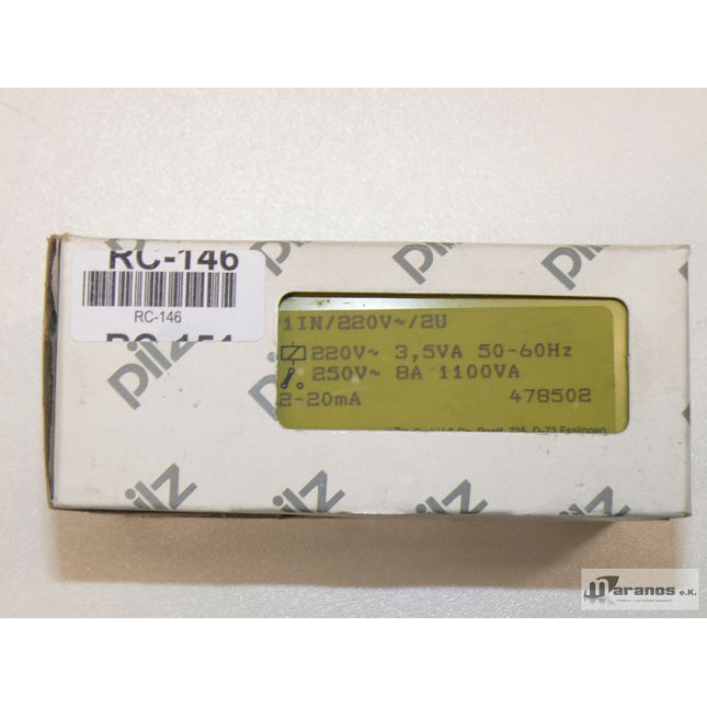 NEU-OVP Pilz P1IN Zeitrelais 220V Relais 478502 - Maranos.de