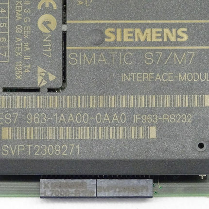 Siemens Simatic S7 6ES7963-1AA00-0AA0 / 6ES7 963-1AA00-0AA0 - Maranos.de